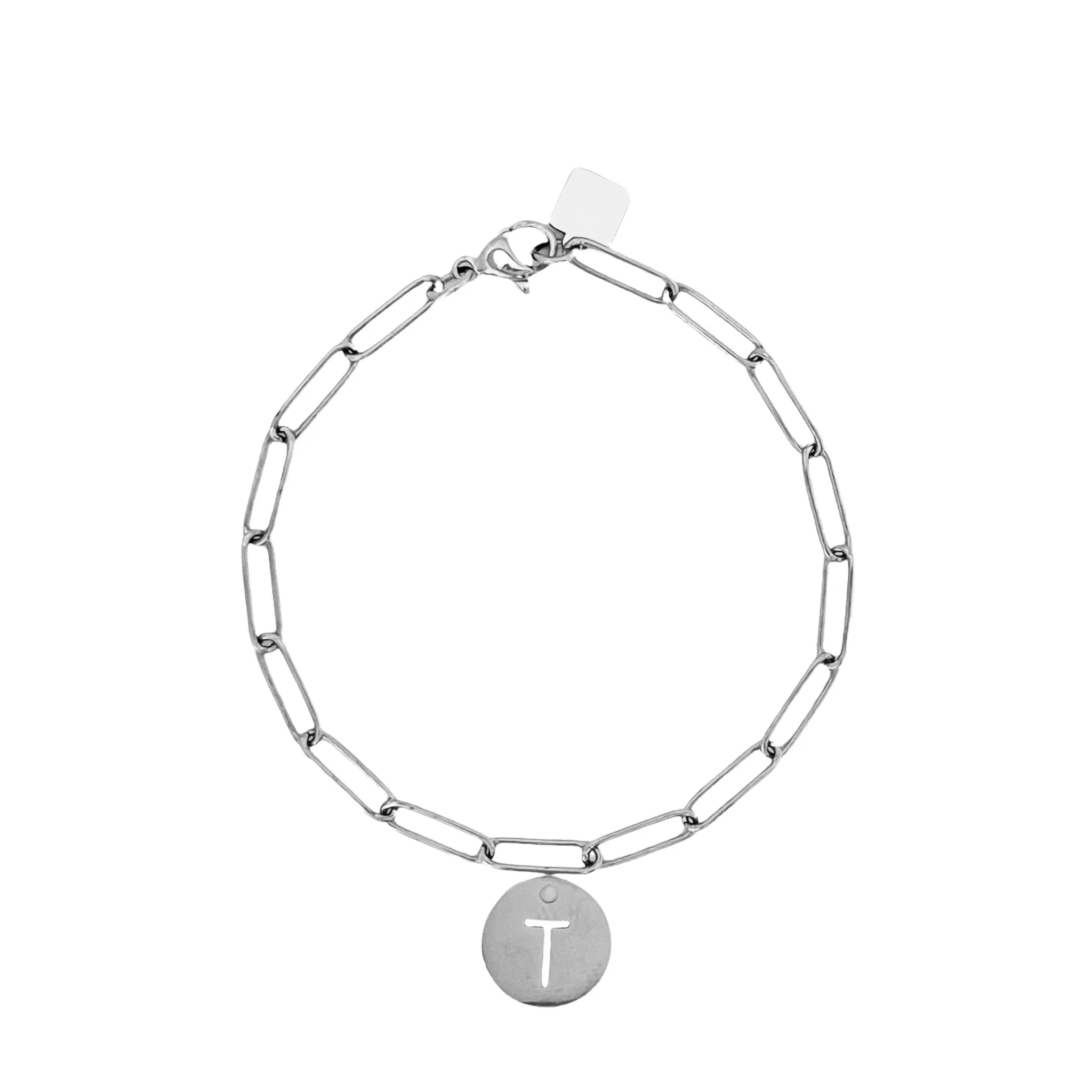 Initial Bracelet (A-Z) Silver