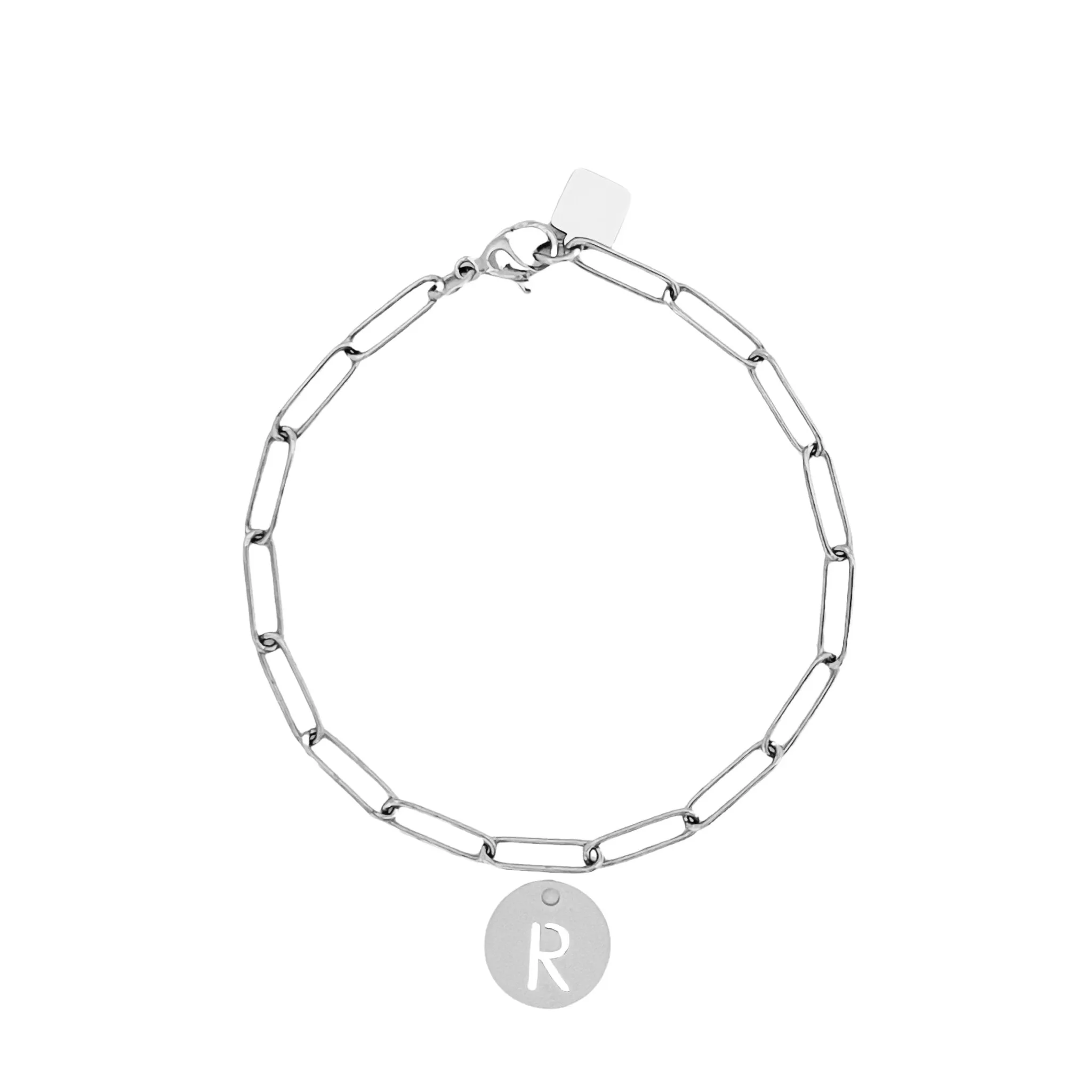 Initial Bracelet (A-Z) Silver