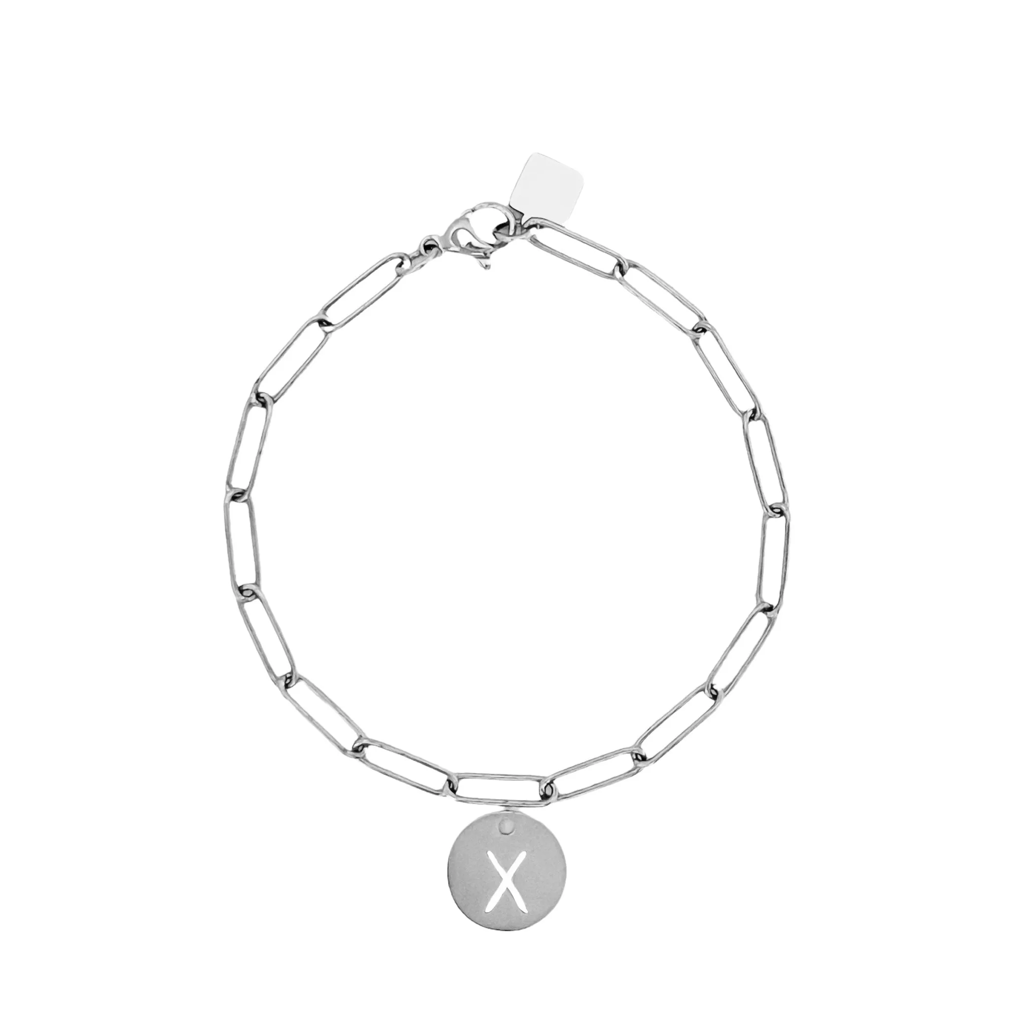 Initial Bracelet (A-Z) Silver