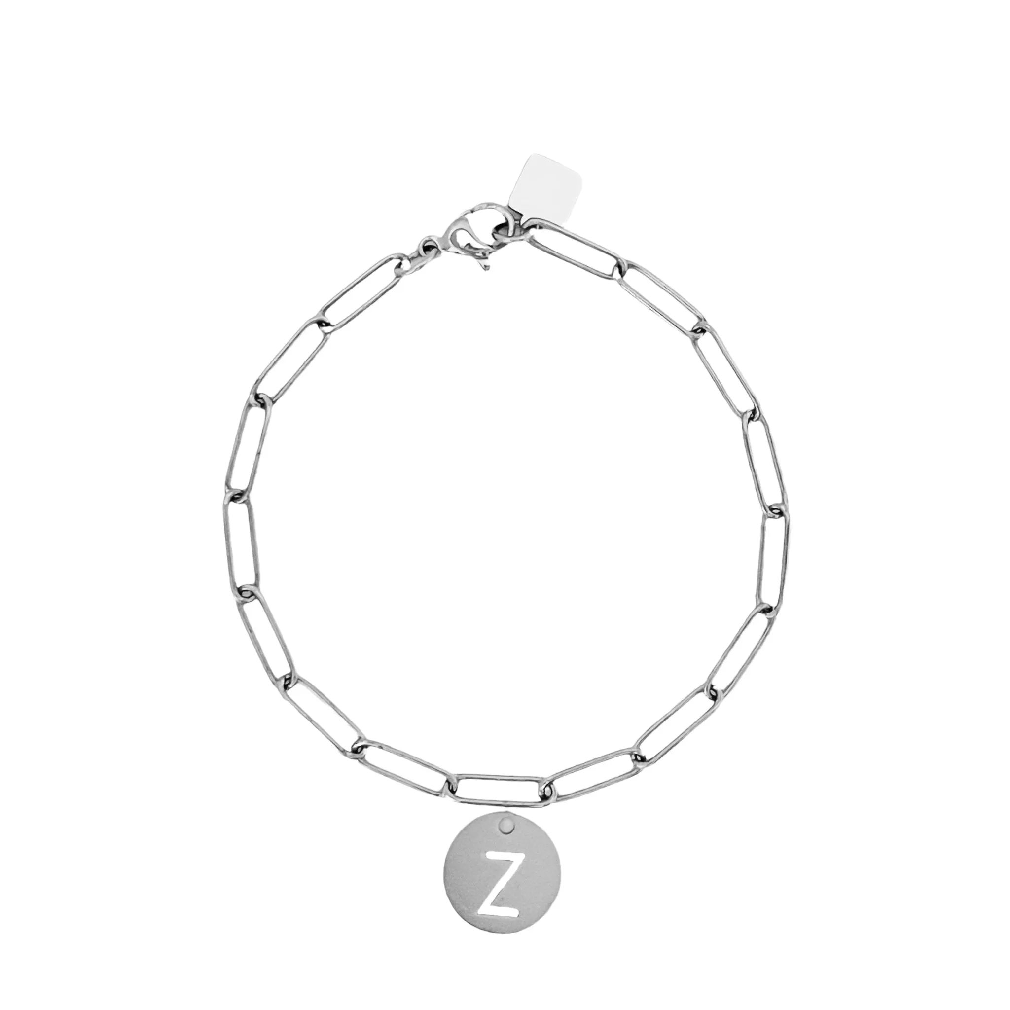 Initial Bracelet (A-Z) Silver