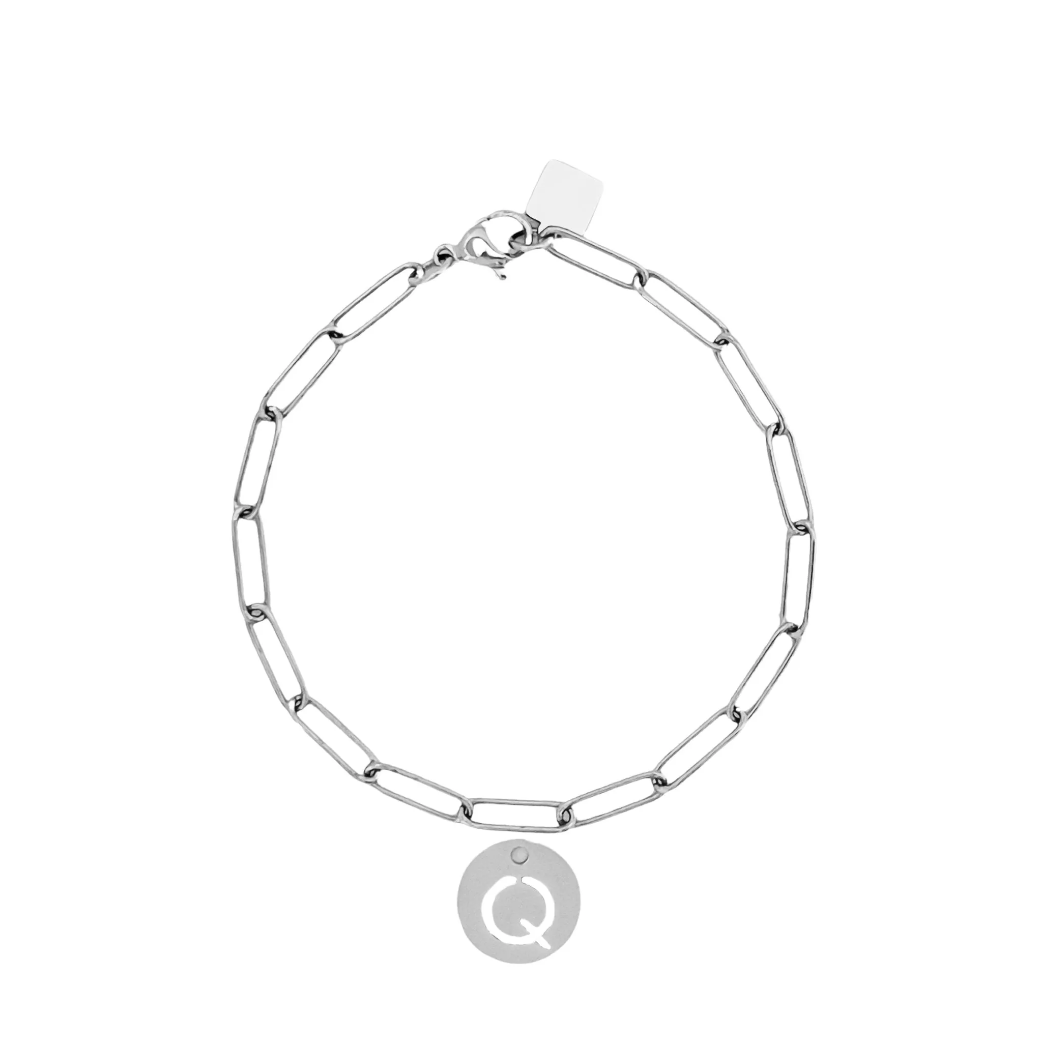 Initial Bracelet (A-Z) Silver