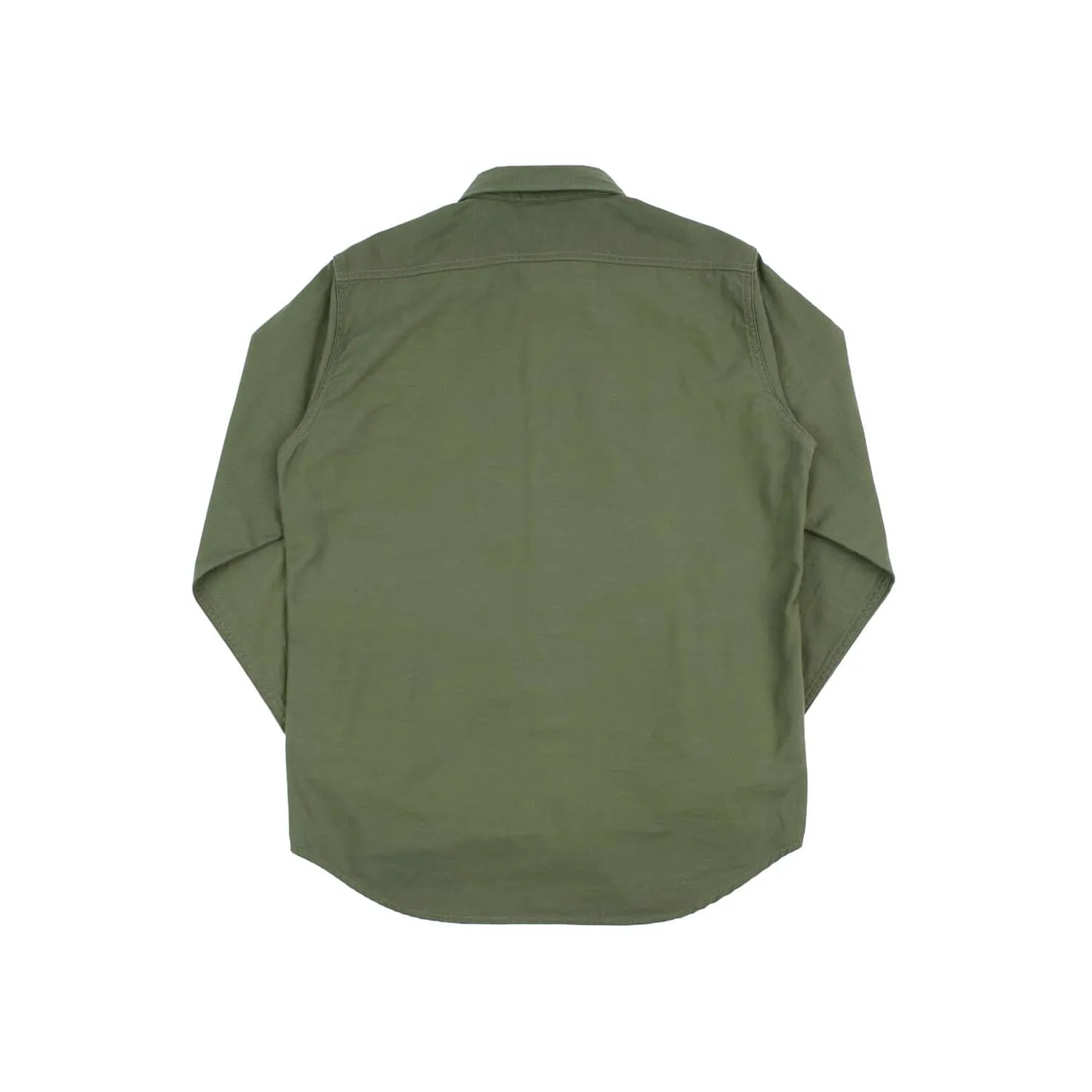 Iron Heart IHSH-328-GRN 7oz Back Satin Military CPO Shirt Green FINAL SALE