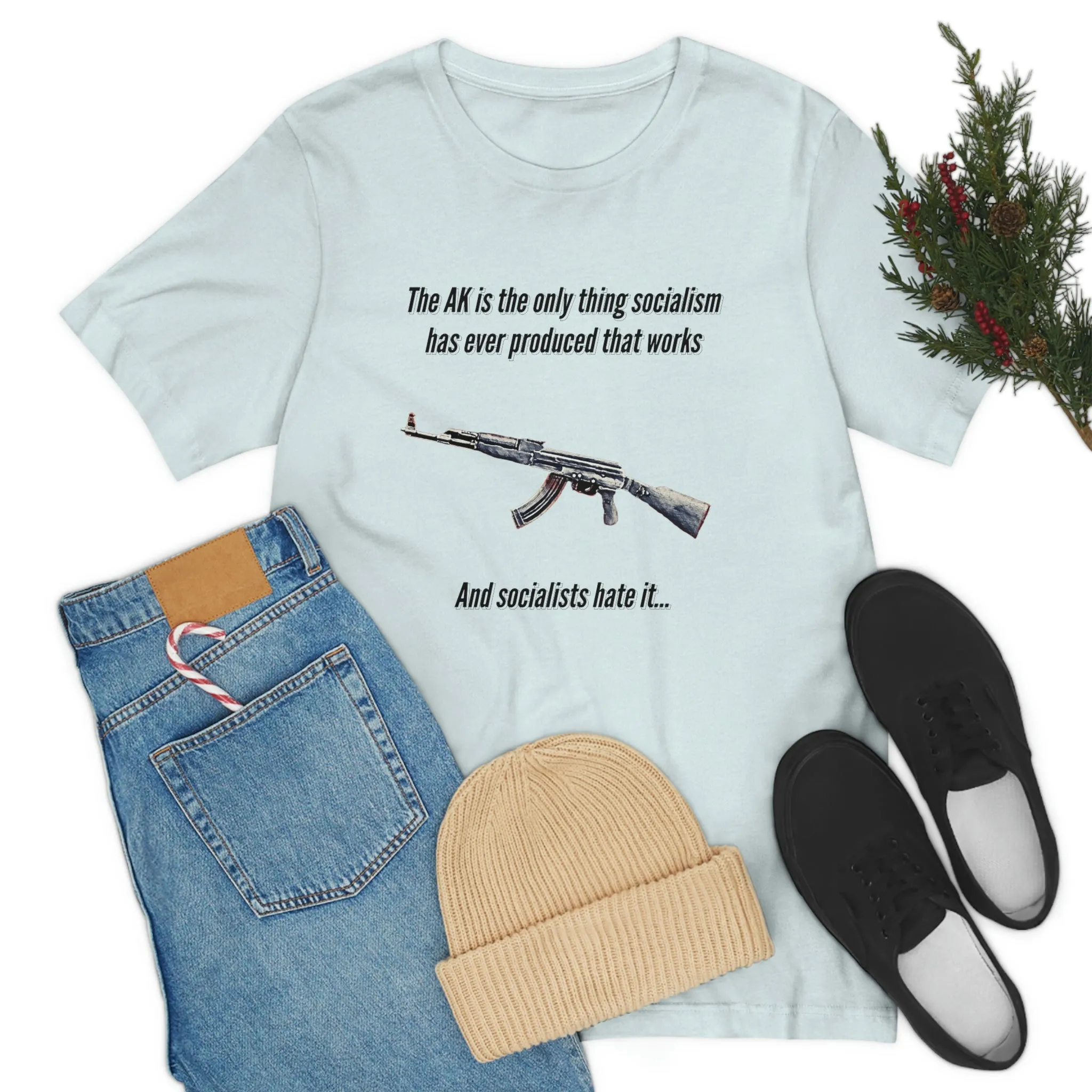 Irony of the AK-47 Men's and Ladies Tee