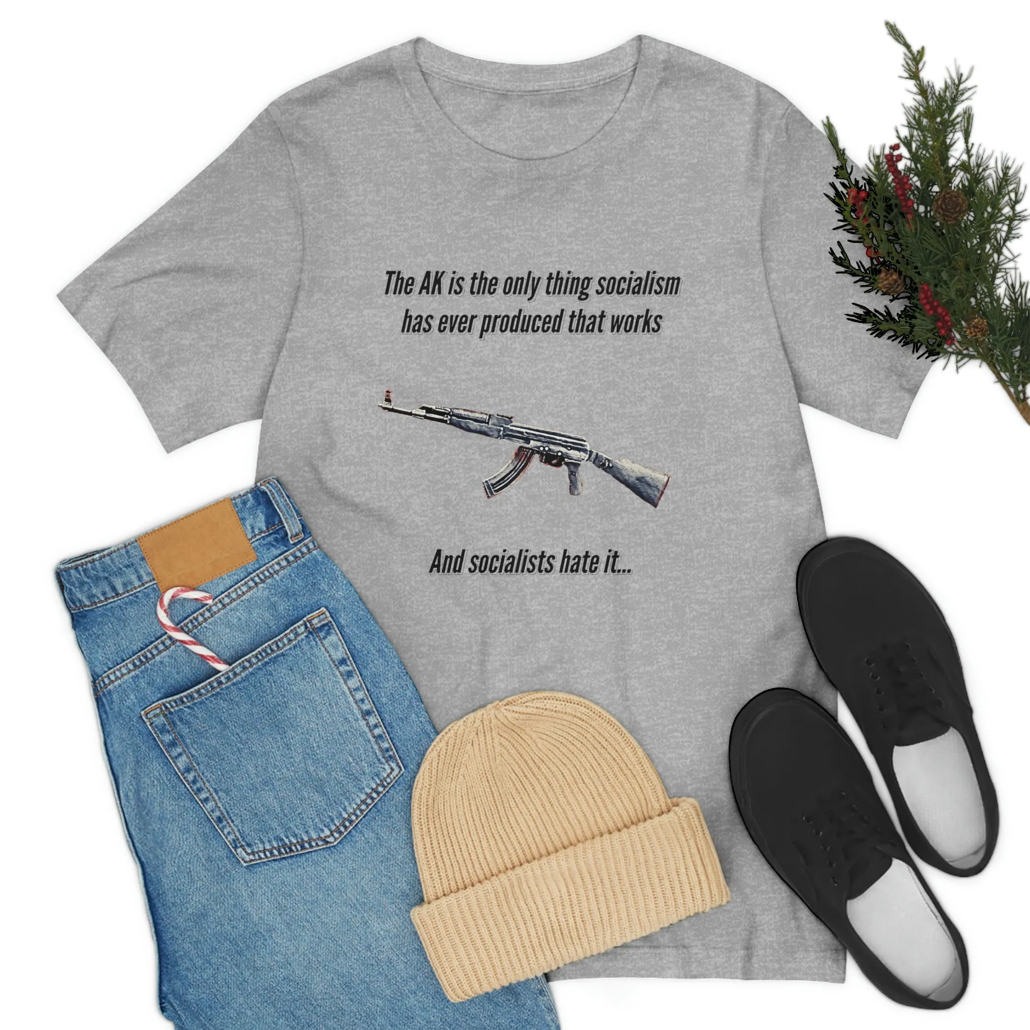 Irony of the AK-47 Men's and Ladies Tee