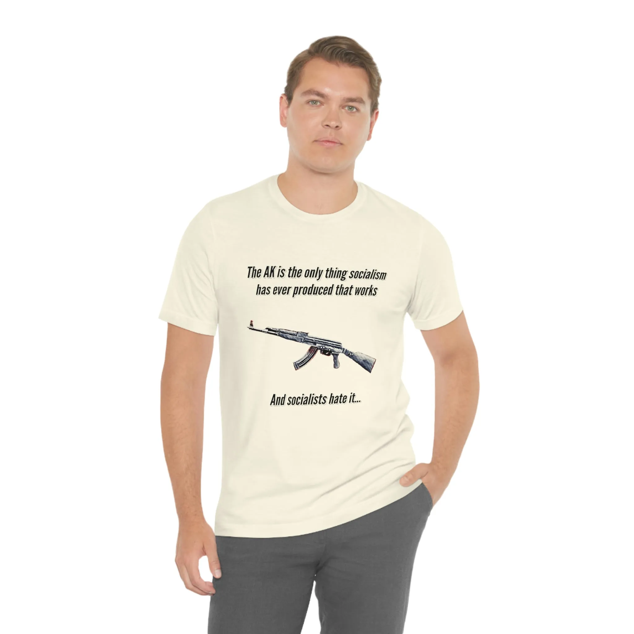 Irony of the AK-47 Men's and Ladies Tee