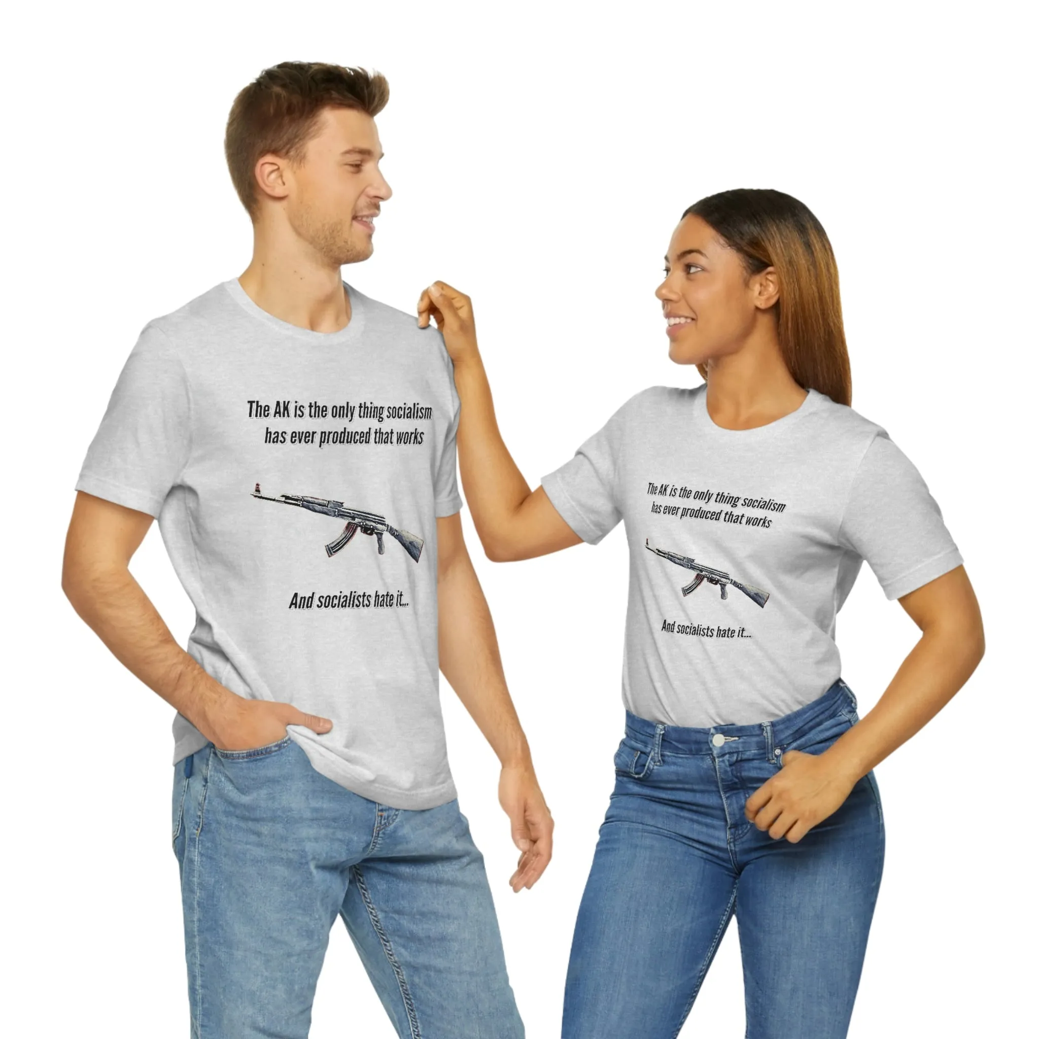 Irony of the AK-47 Men's and Ladies Tee