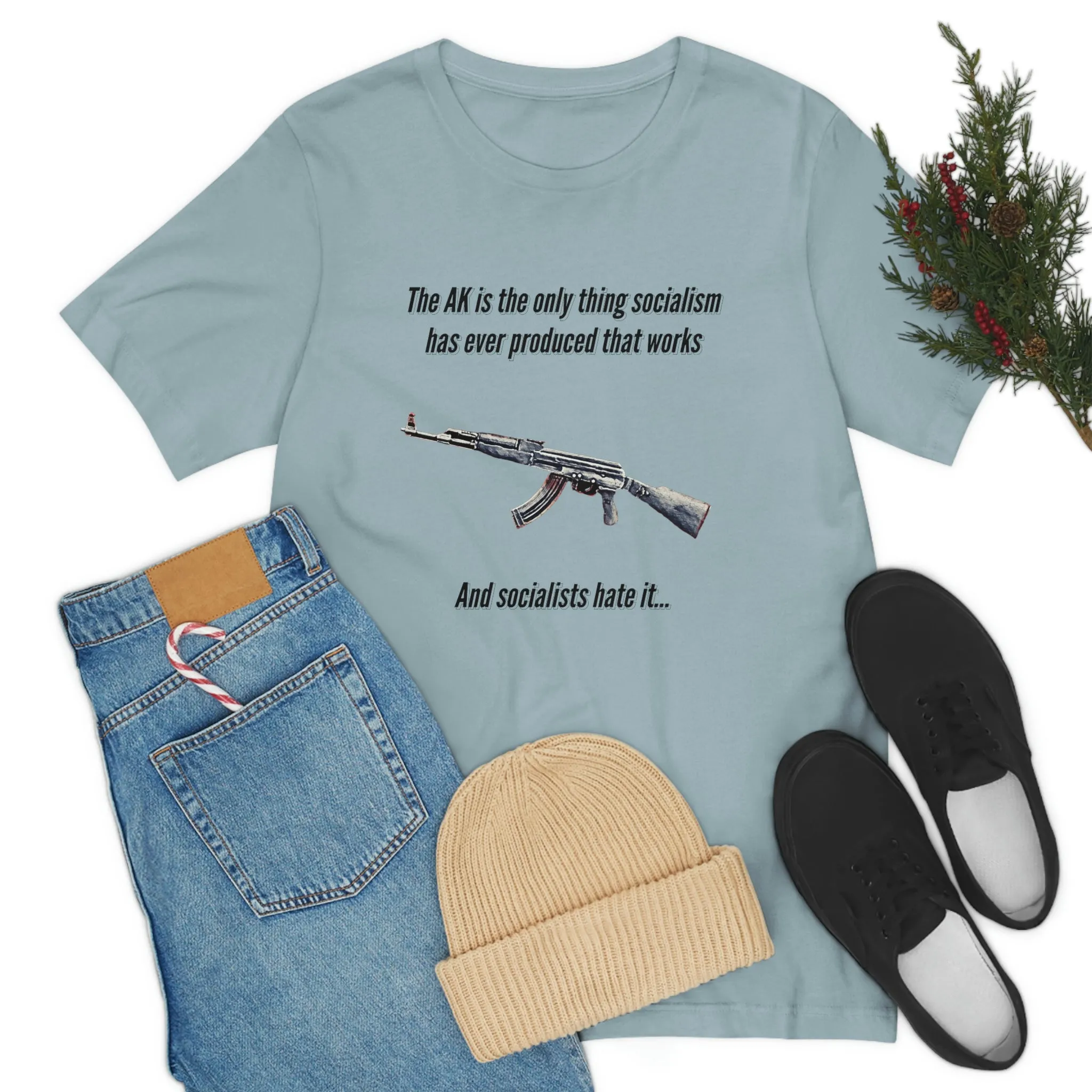 Irony of the AK-47 Men's and Ladies Tee