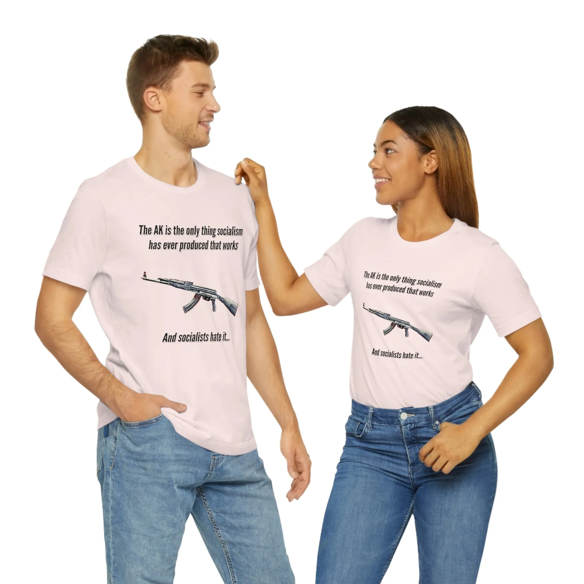 Irony of the AK-47 Men's and Ladies Tee