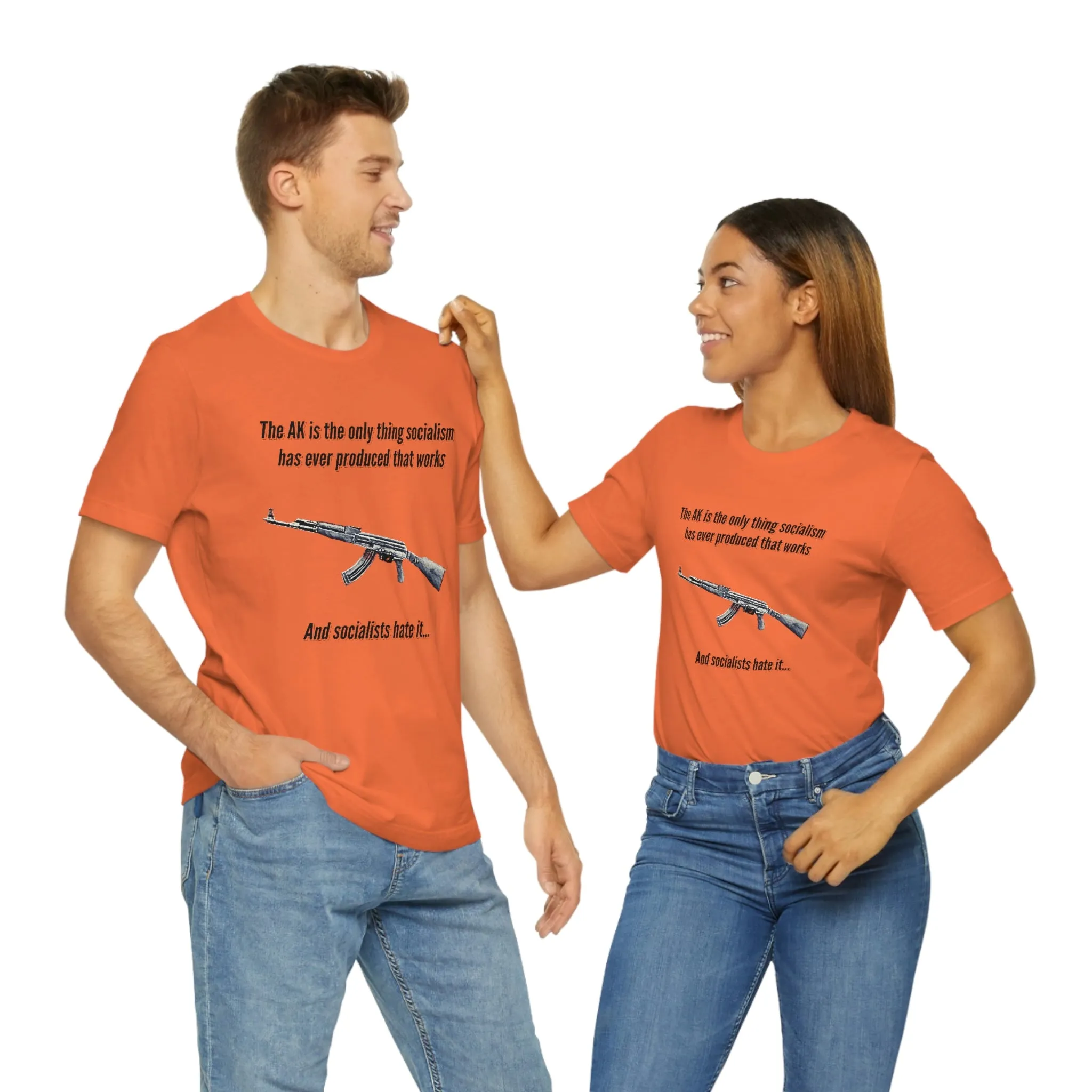 Irony of the AK-47 Men's and Ladies Tee