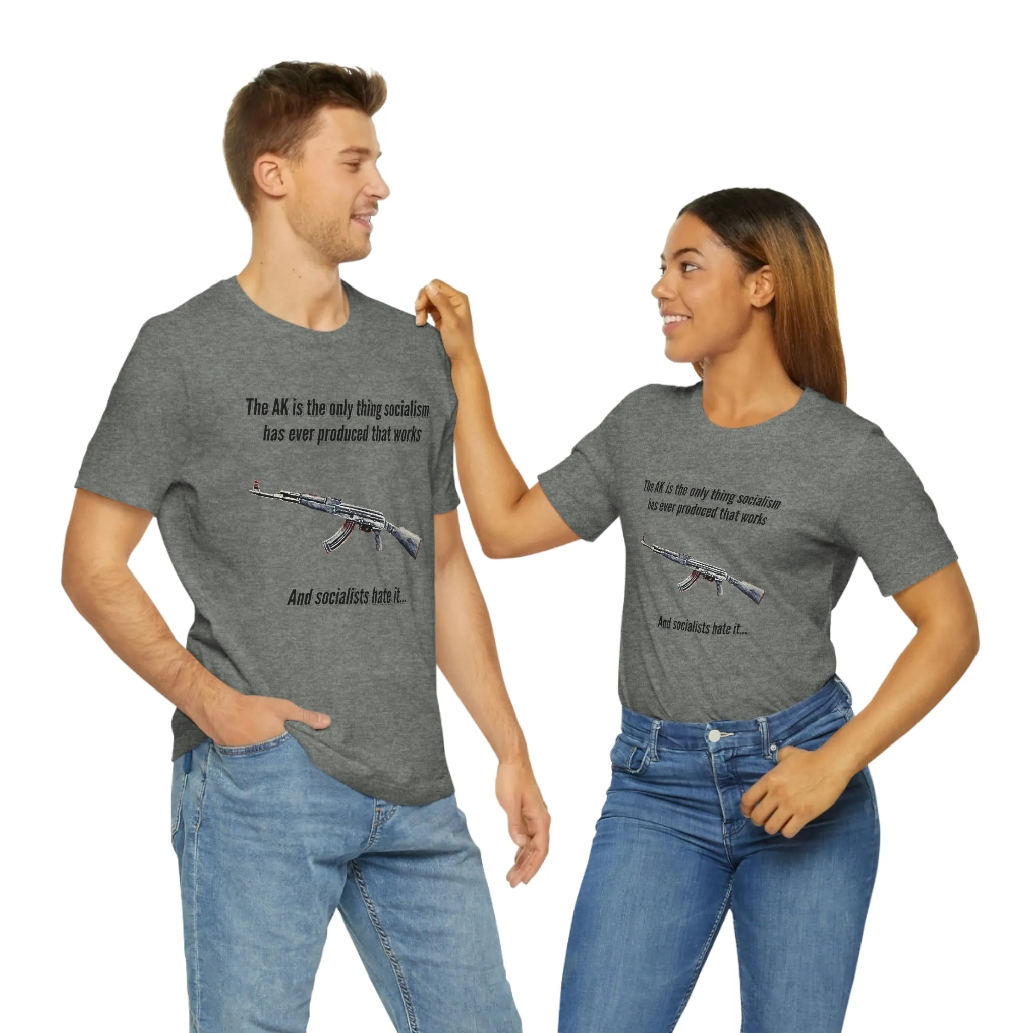 Irony of the AK-47 Men's and Ladies Tee