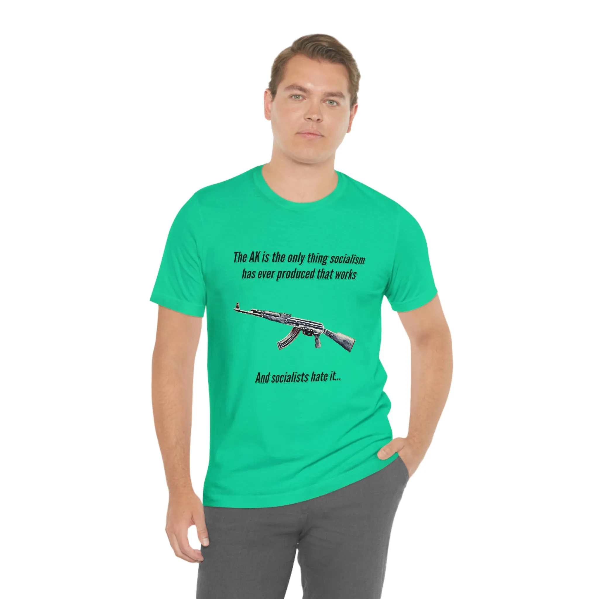 Irony of the AK-47 Men's and Ladies Tee