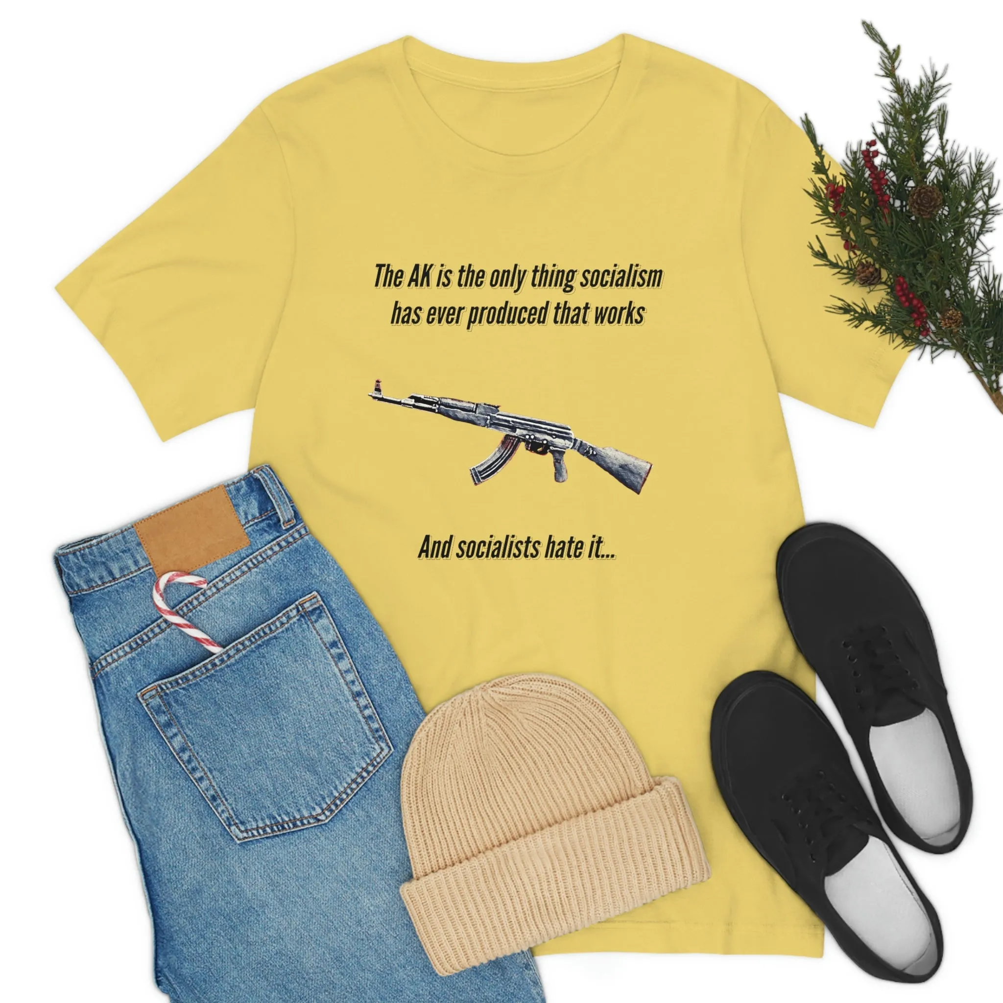 Irony of the AK-47 Men's and Ladies Tee