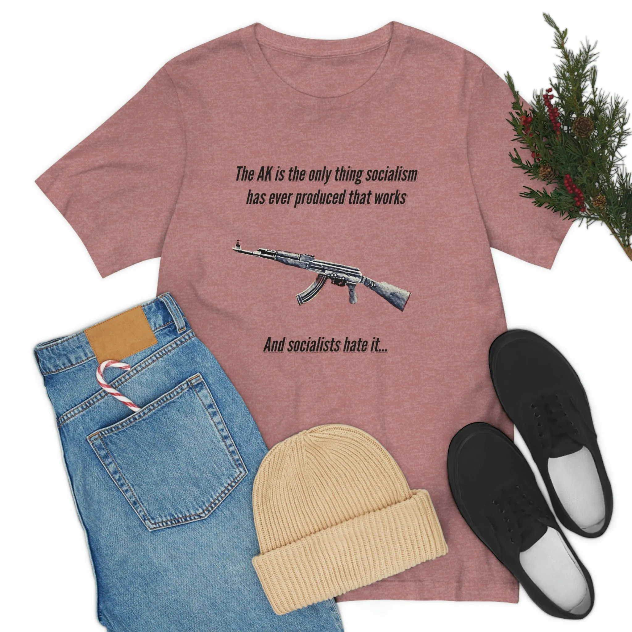 Irony of the AK-47 Men's and Ladies Tee