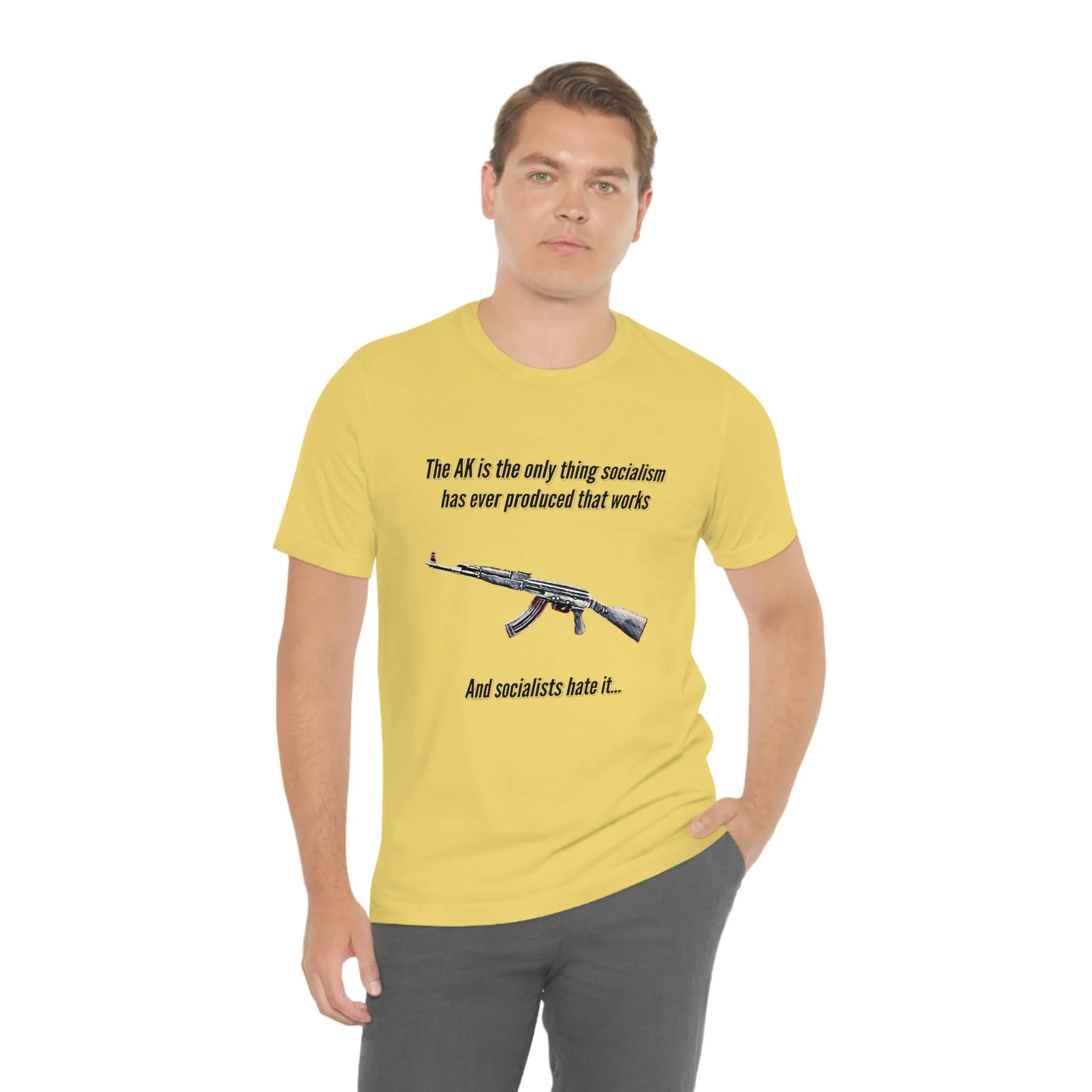 Irony of the AK-47 Men's and Ladies Tee