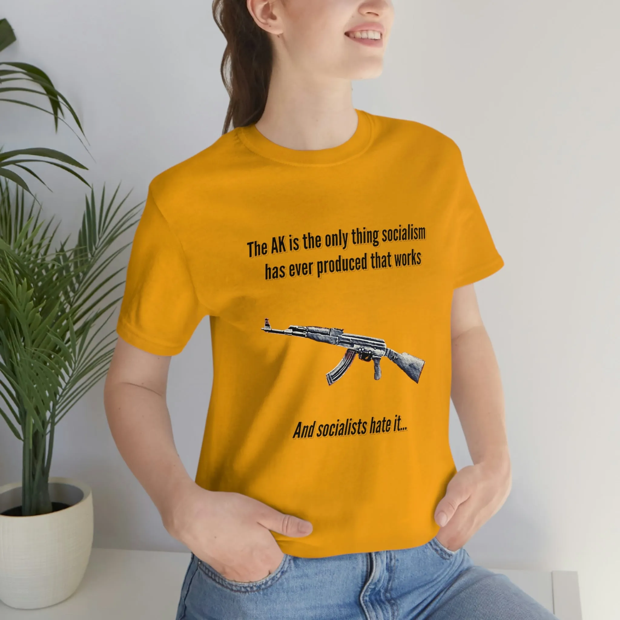 Irony of the AK-47 Men's and Ladies Tee