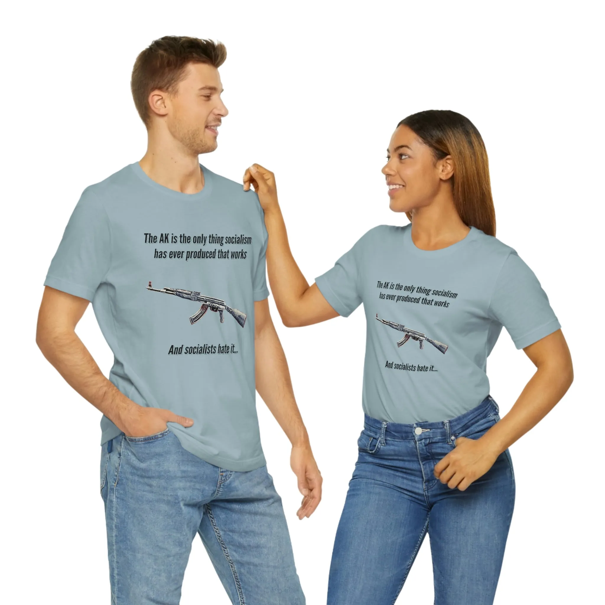 Irony of the AK-47 Men's and Ladies Tee