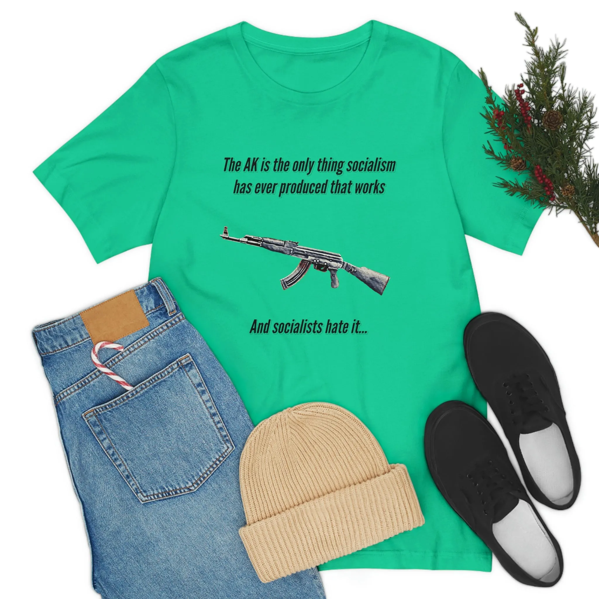 Irony of the AK-47 Men's and Ladies Tee