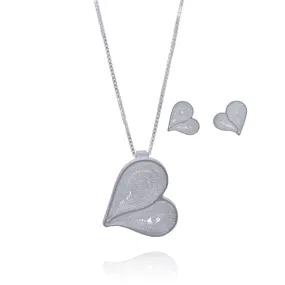 JUDE HEART SILVER SET