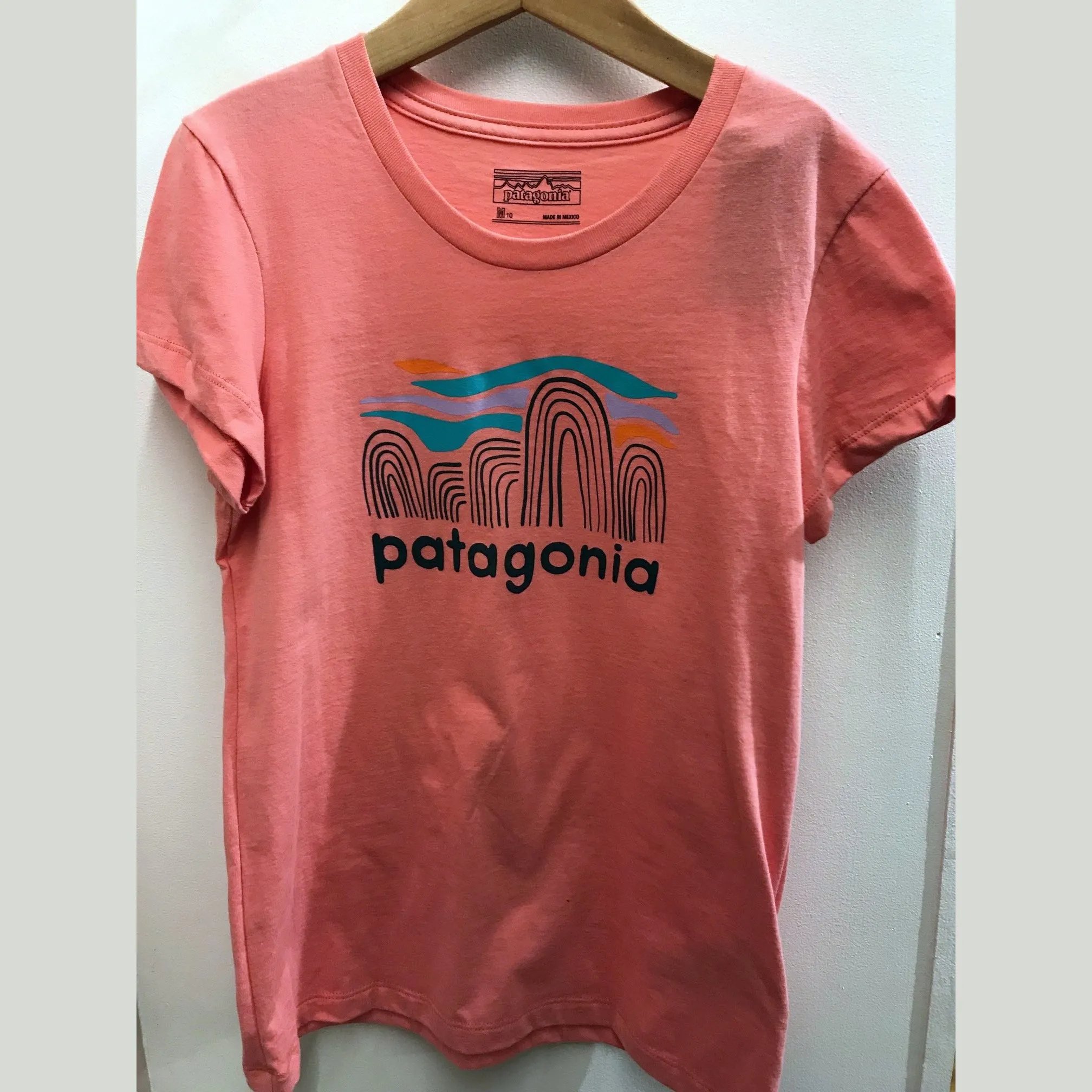 Kid's Patagonia | Girls Graphic Organic T-shirt | Peak Pink