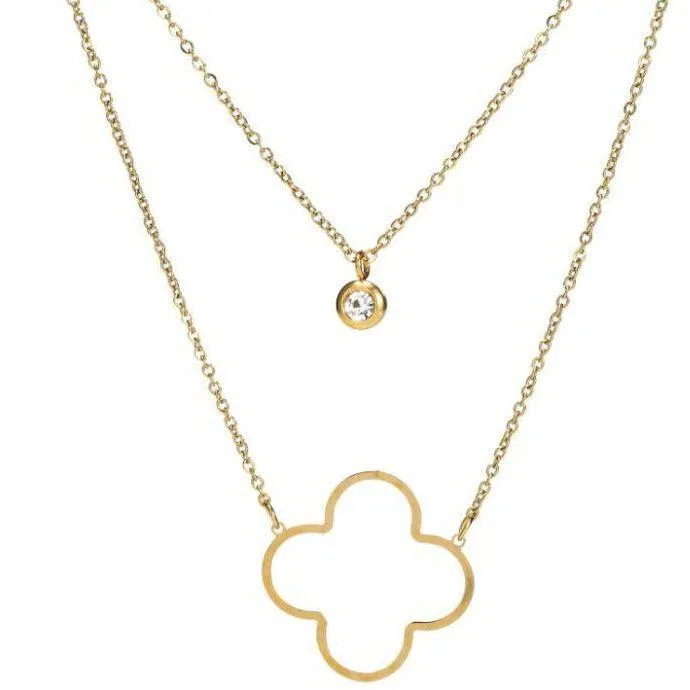 Madeline With A Twist Clover Necklace