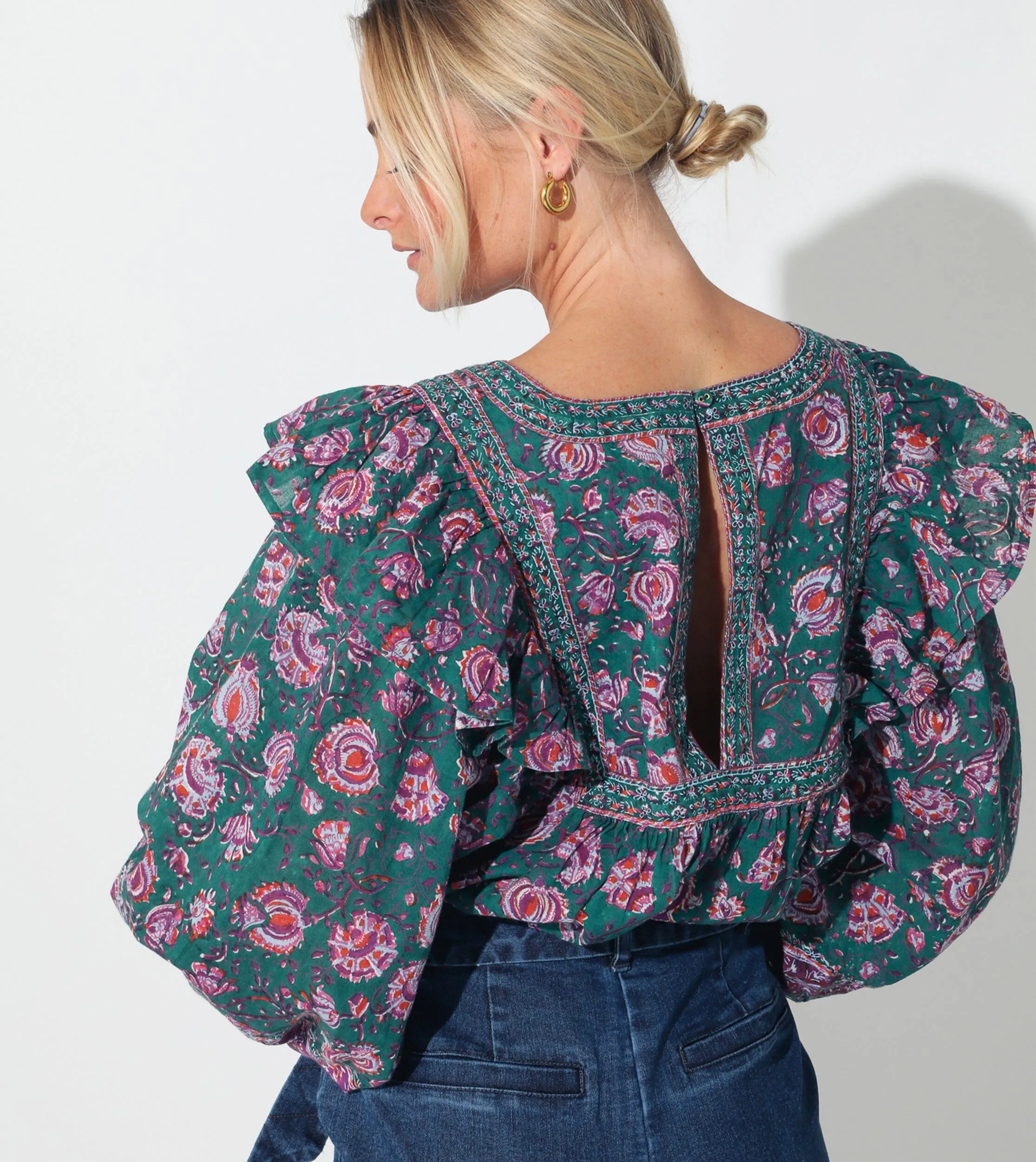 Mylah Blouse | Jade Floral