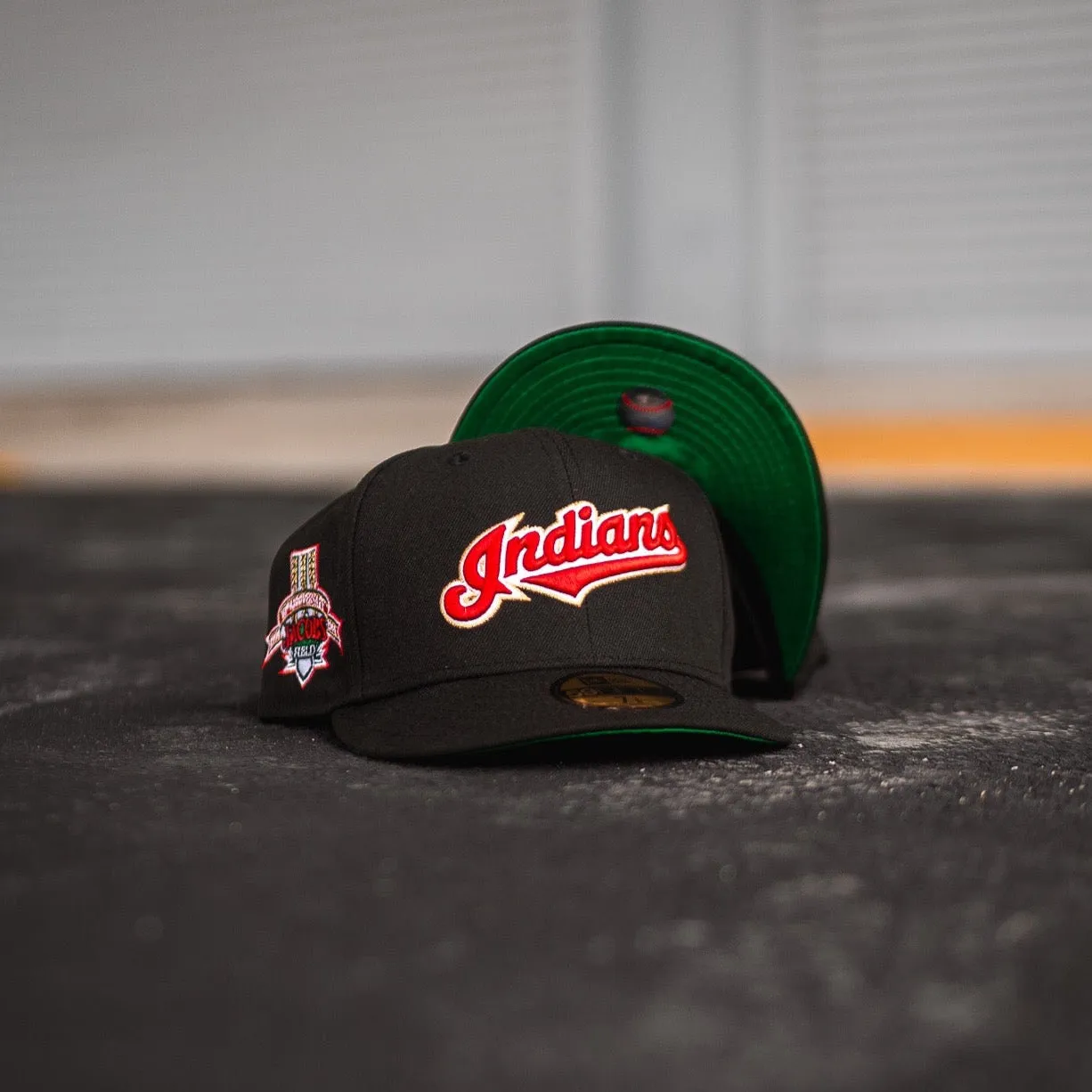 New Era Cleveland Indians 100th Anniversary Green UV (Black)