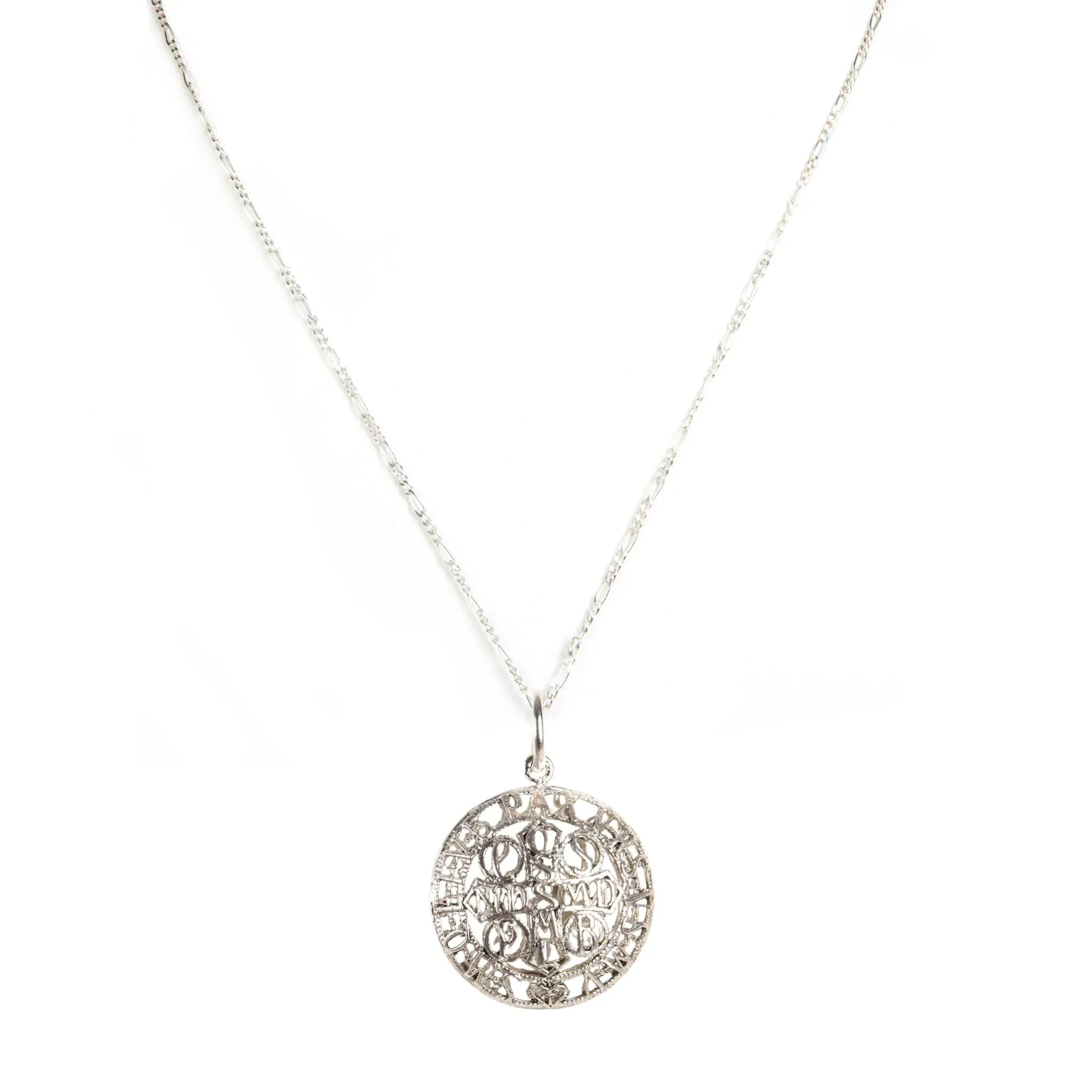 Peace Cross Globe Charm Necklace