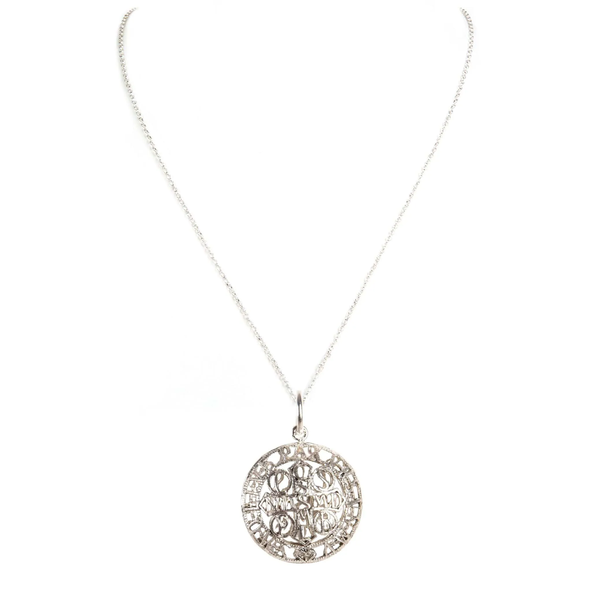 Peace Cross Globe Charm Necklace