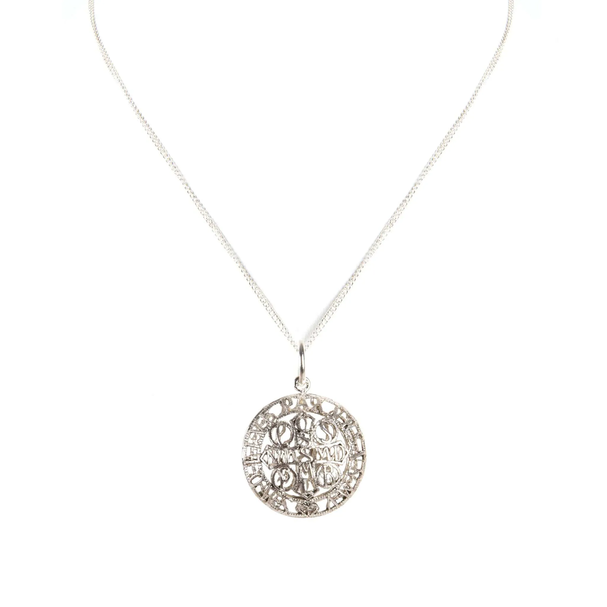 Peace Cross Globe Charm Necklace