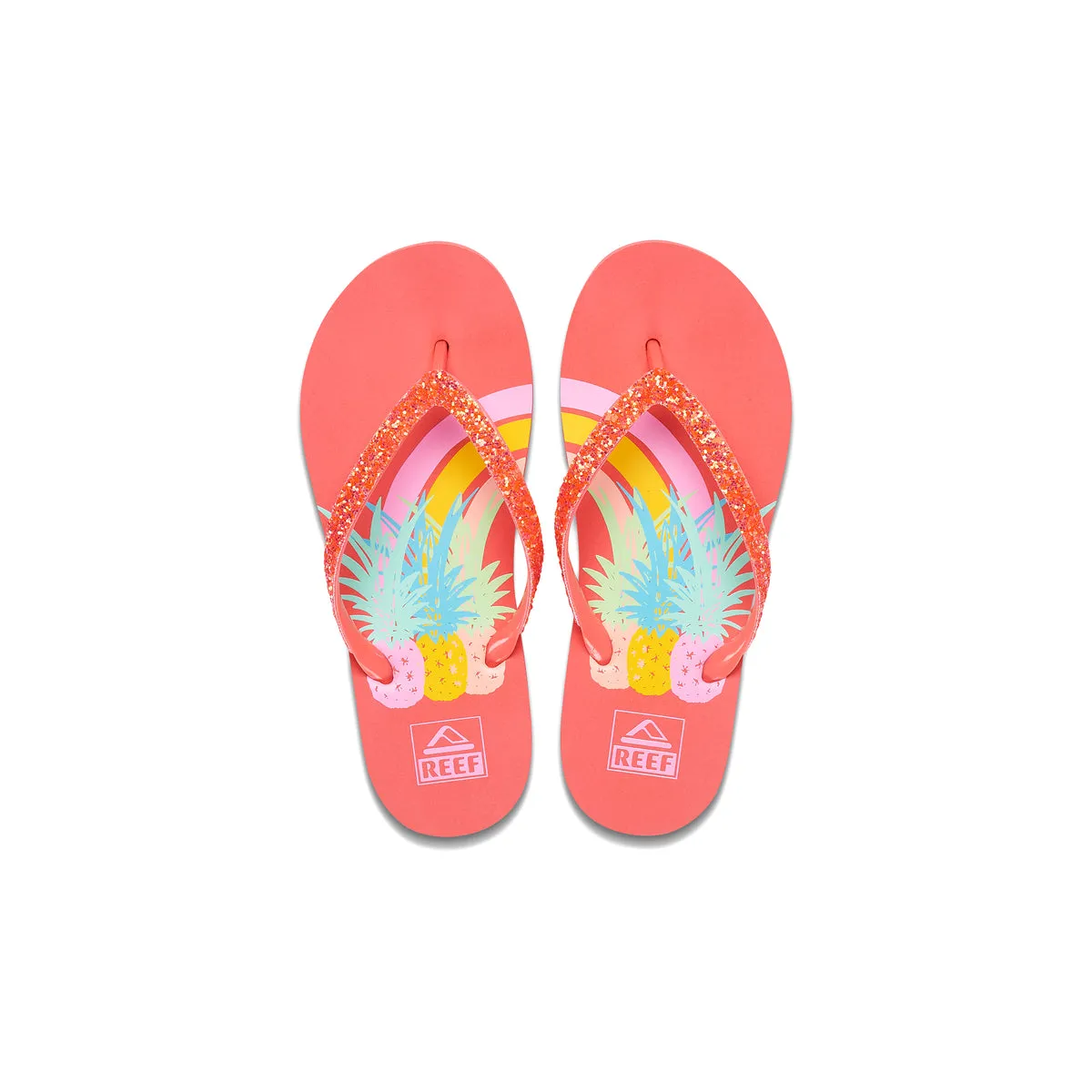 Reef Kids Stargazer Prints Pineapple Rainbows   