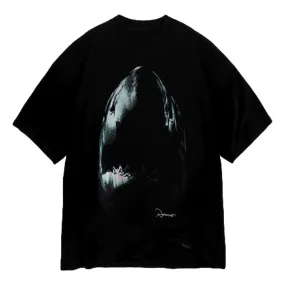 REPRESENT SHARK T-SHIRT-BLACK