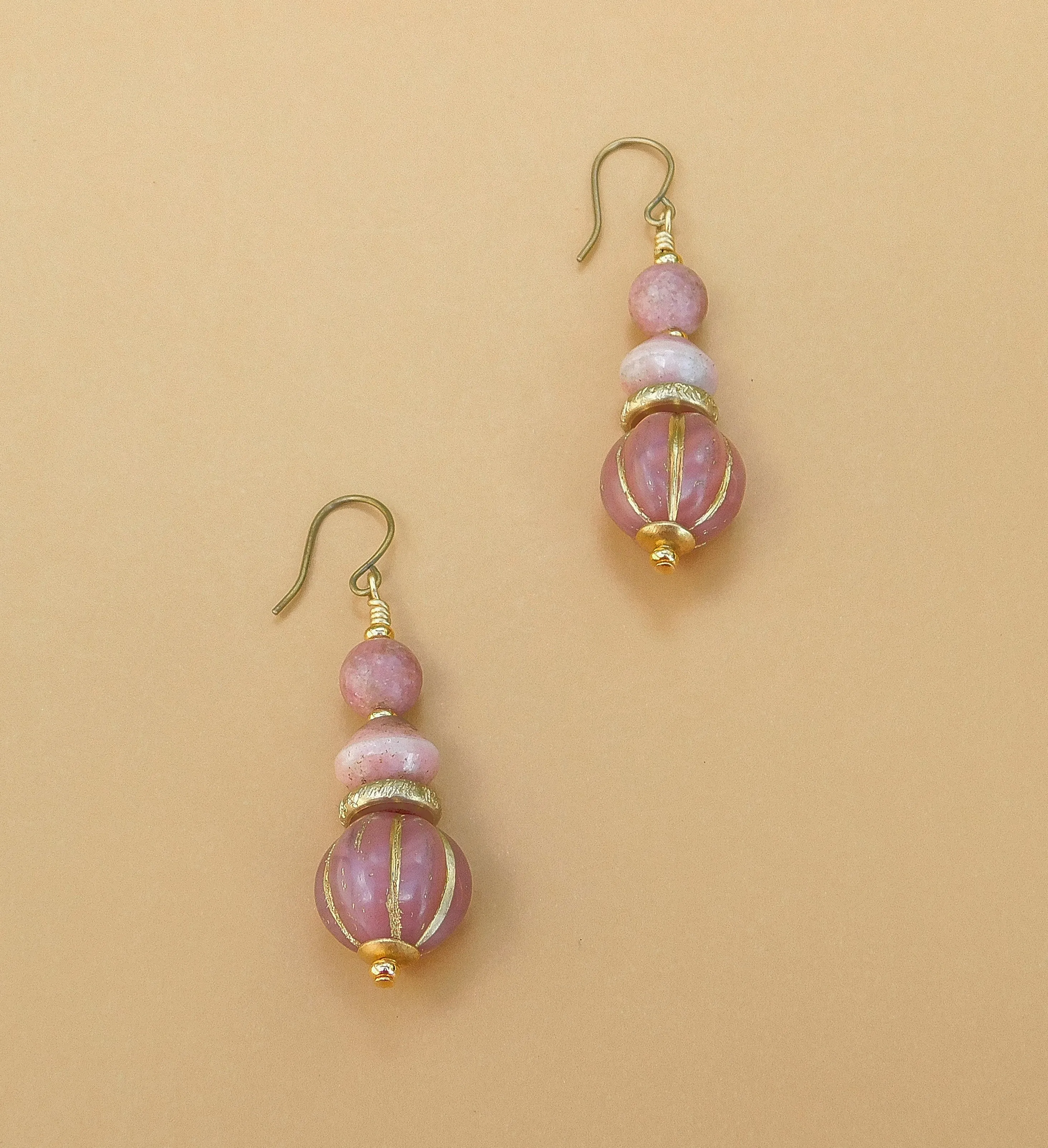 Rosy Rhodonite Earrings