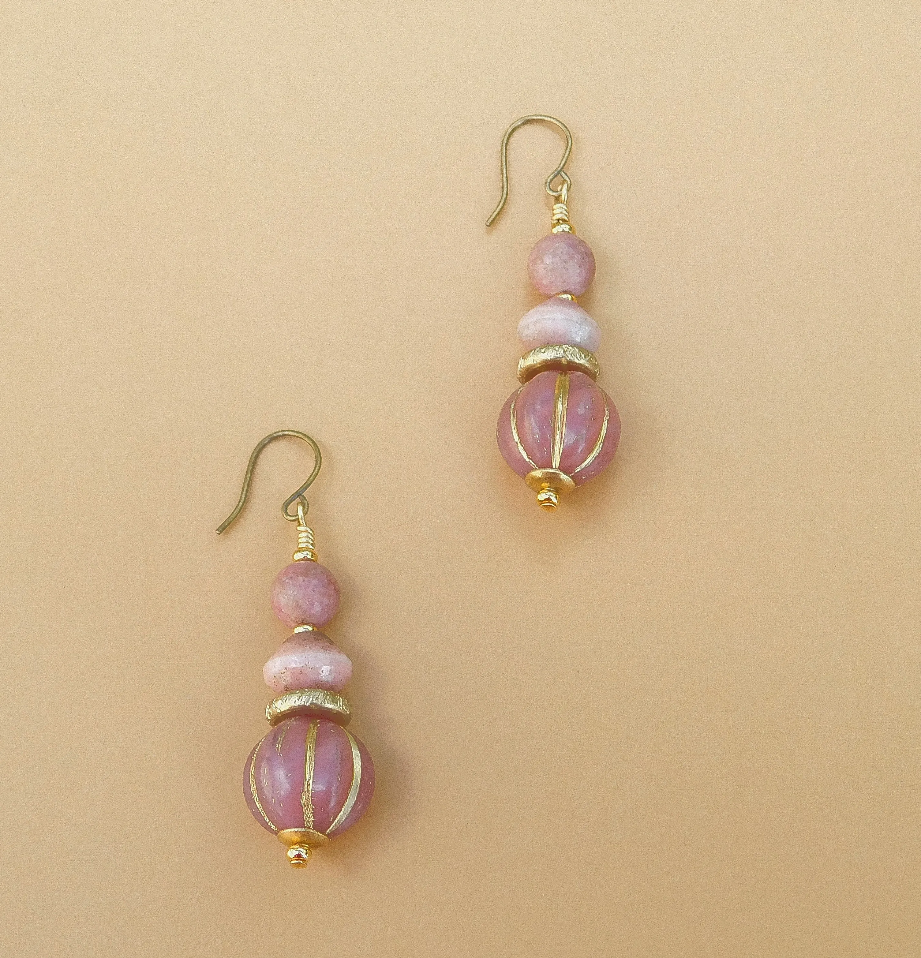 Rosy Rhodonite Earrings