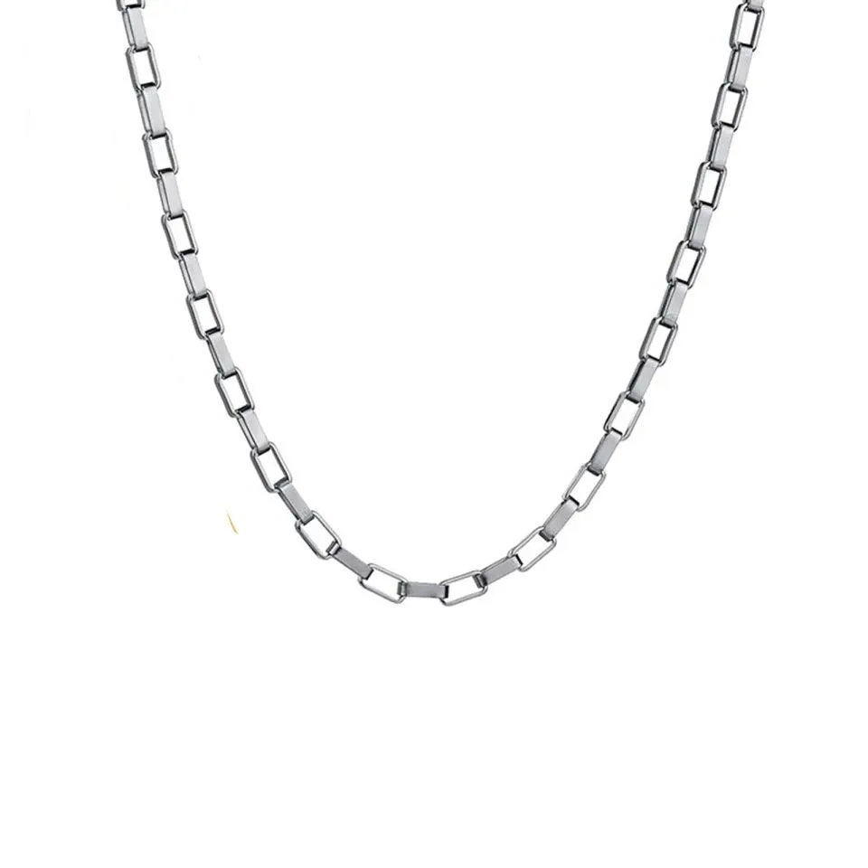 Stainless Steel 3mm Box Chain Necklace