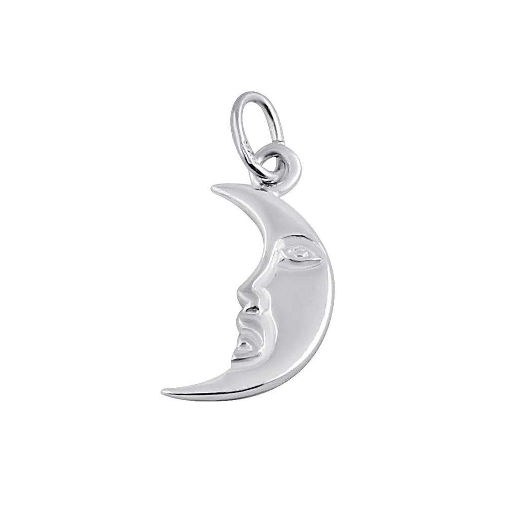 Sterling Silver  Cresent Moon Necklace