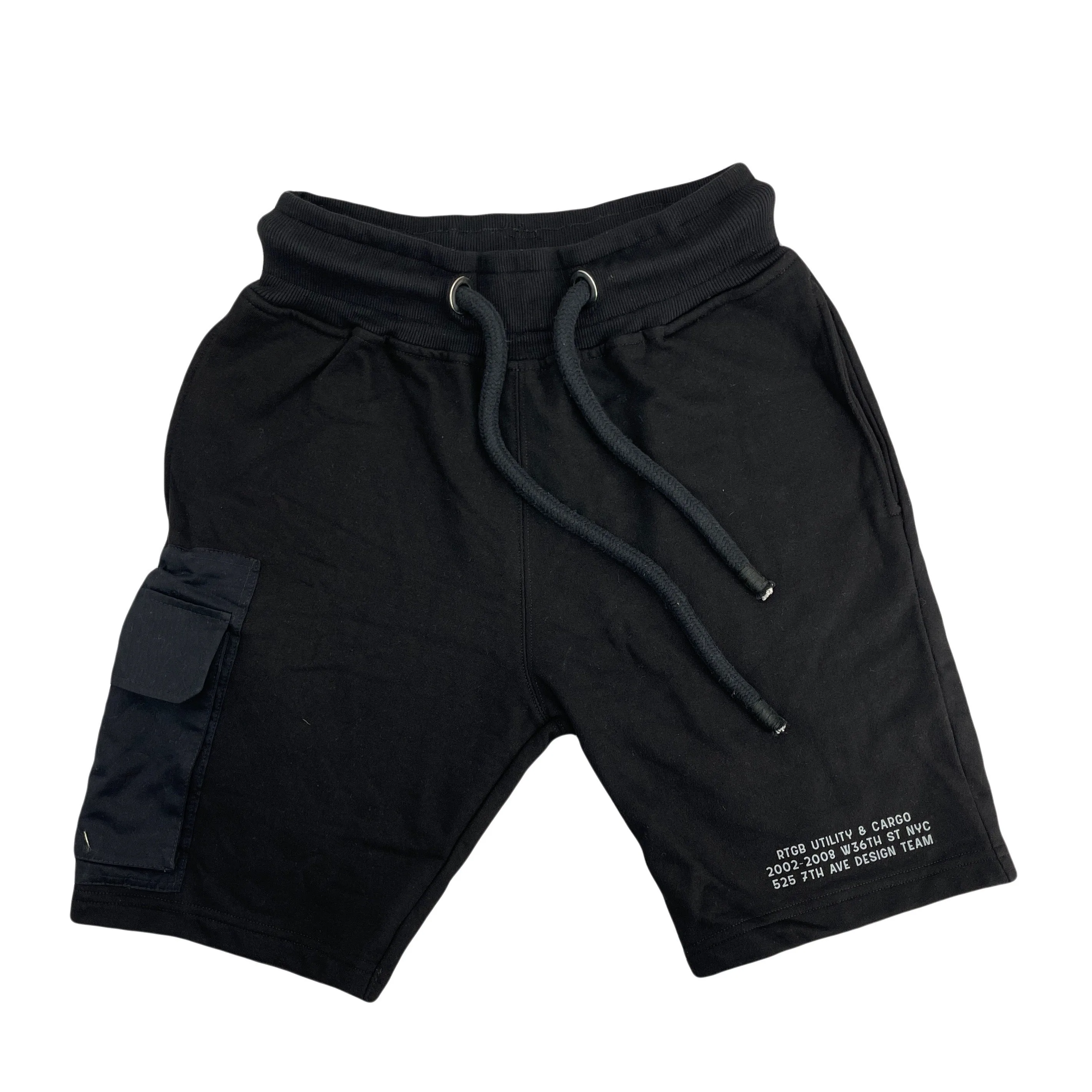 TERRY CARGO SHORTS BLACK