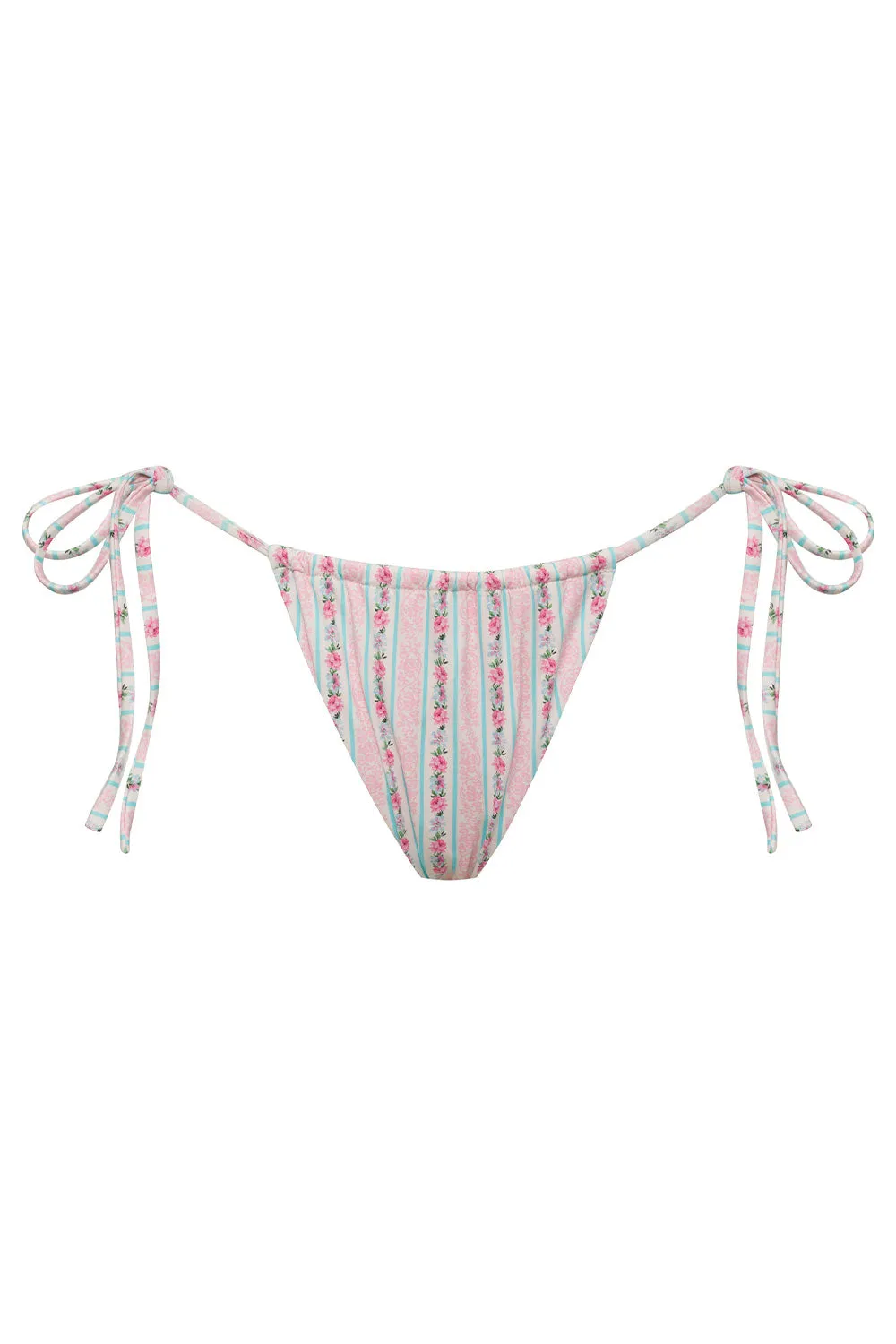 Tia Floral String Bikini Bottom - French Holiday