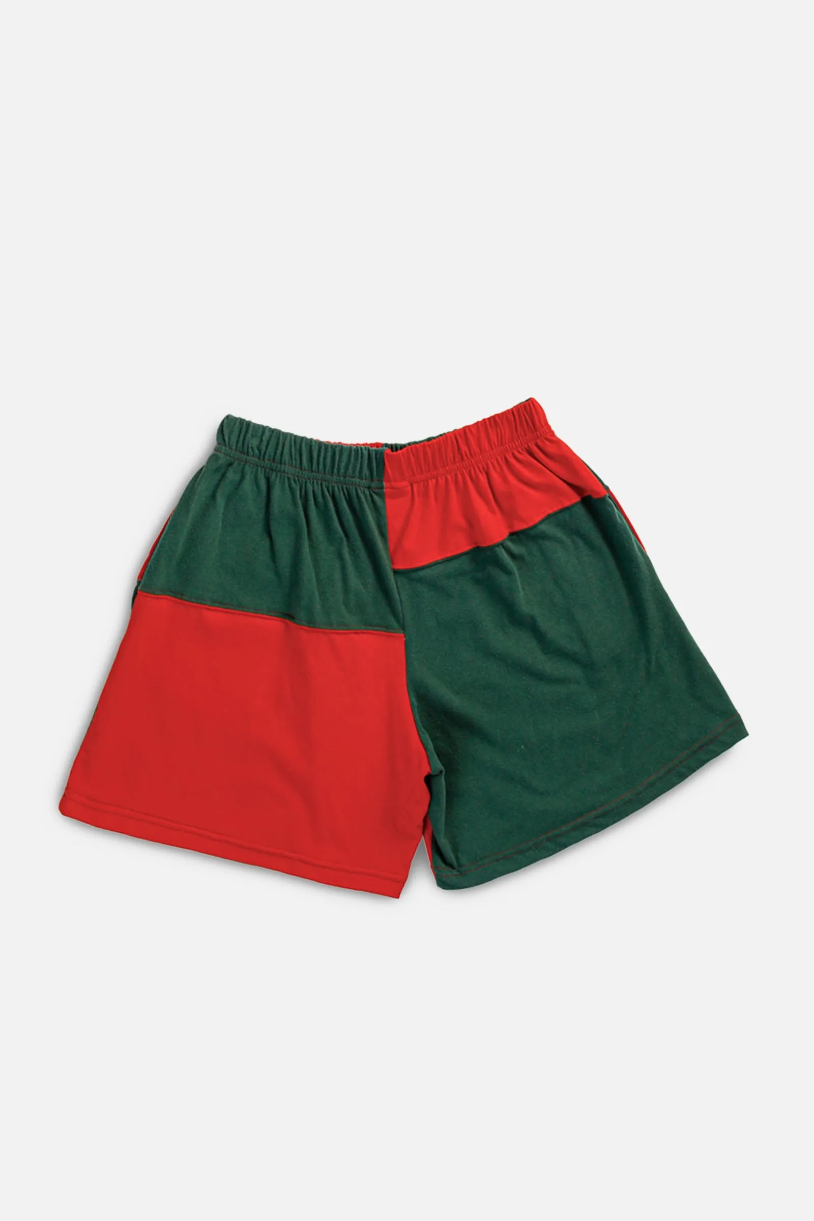 Unisex Rework Nike Patchwork Tee Shorts - S