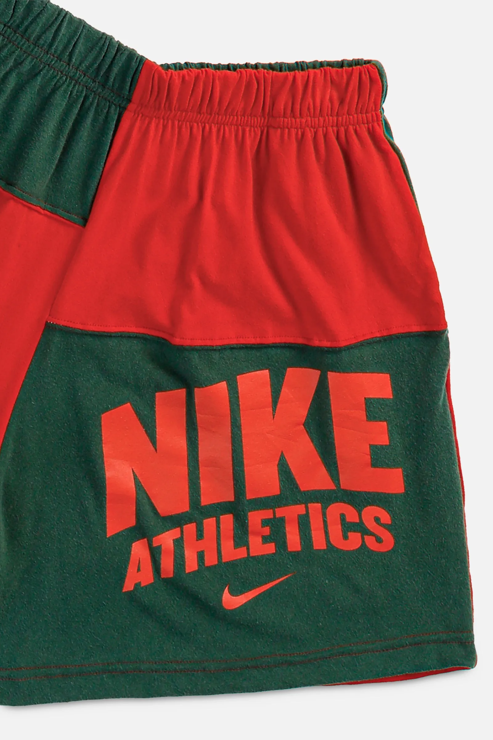 Unisex Rework Nike Patchwork Tee Shorts - S