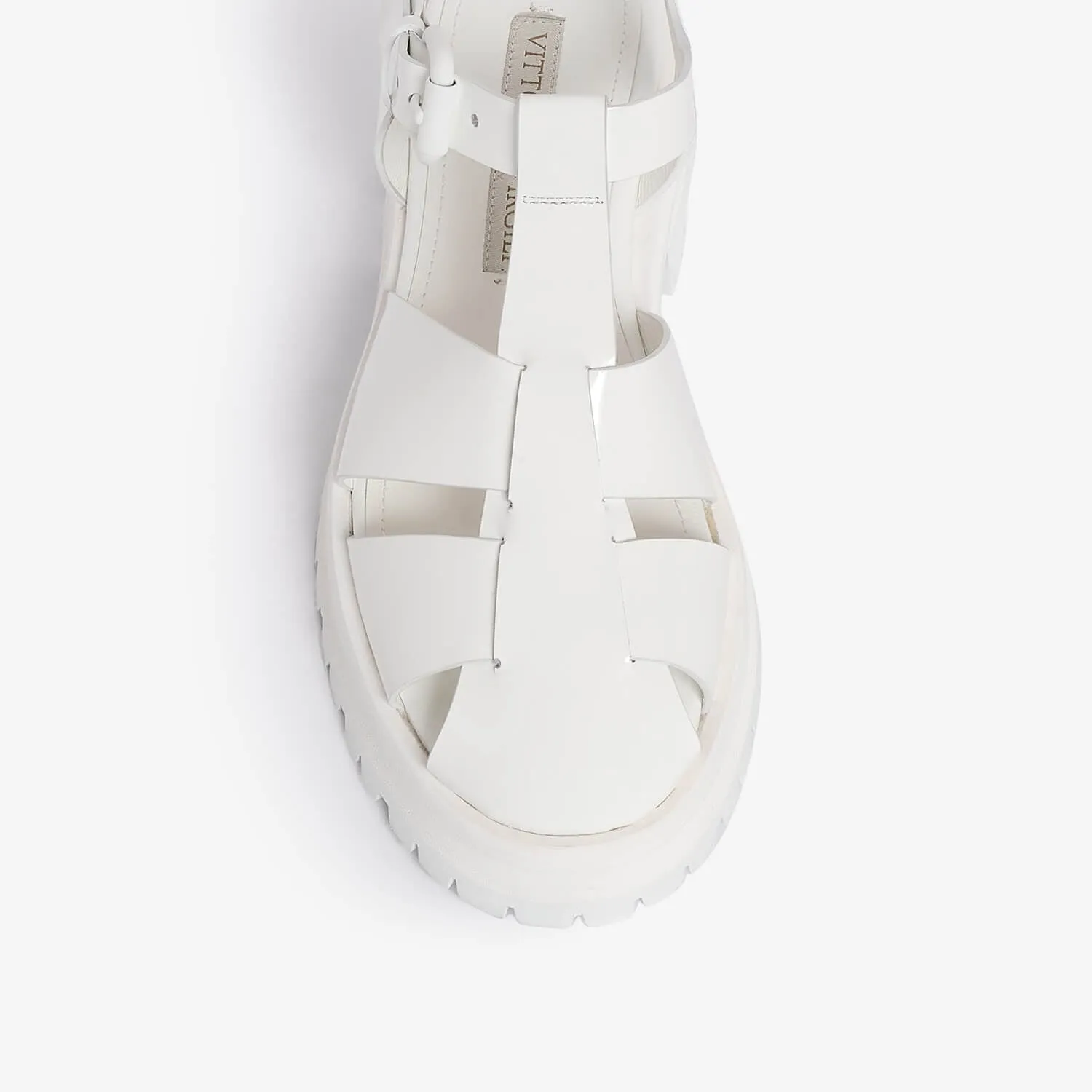 Women's patent leather sandal