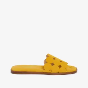 Women's suede slider sandal