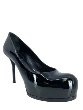 Yves Saint Laurent YSL Tribtoo Patent Leather Platform Pumps Size 11.5